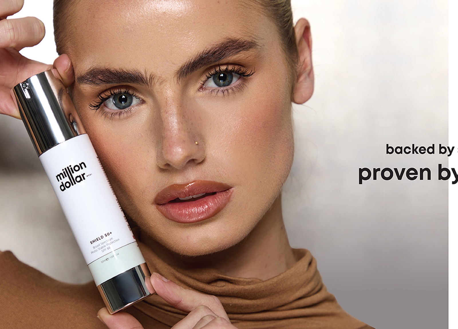 Million Dollar Facial skincare model