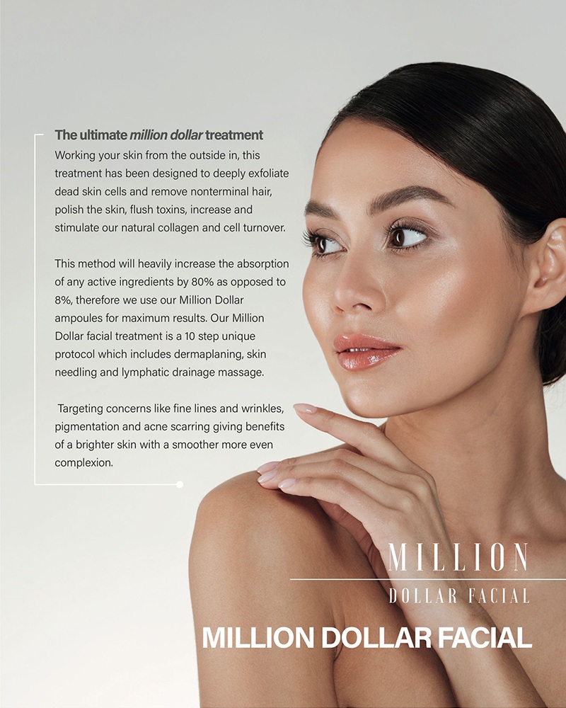 Official Million Dollar Facial treatment artwork